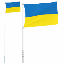 Asta e Bandiera Ucraina 5,55 m Alluminiocod mxl 132855 - Vista aggiuntiva 2