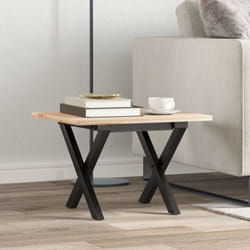Telaio Gambe a X per Tavolino da Salotto 30x30x33 cm in Acciaio vidaXL819435