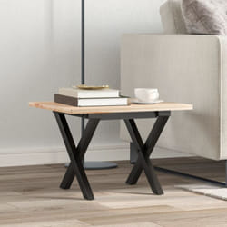 Telaio Gambe a x per Tavolino da Salotto 40x40x33 cm in Acciaio Vidaxl 140724