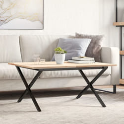 Telaio Gambe a X per Tavolino da Salotto 70x60x43 cm in Acciaio vidaXL653153