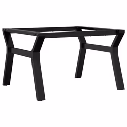 vidaXL Telaio Gambe a Y per Tavolino da Salotto 70x60x43 cm in Acciaio - Vista aggiuntiva 2