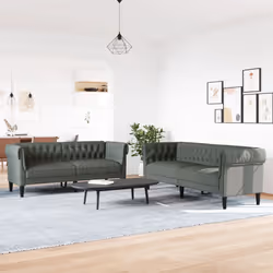 VidaXL 3209192 set di mobili per soggiorno Grigio