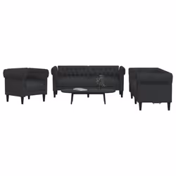 VidaXL 3209193 set di mobili per soggiorno Nero