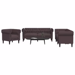 VidaXL 3209194 set di mobili per soggiorno Marrone - Vista aggiuntiva 2