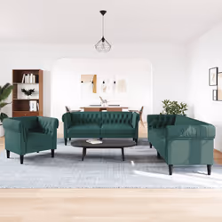 VidaXL 3209195 set di mobili per soggiorno Verde - Vista aggiuntiva 3