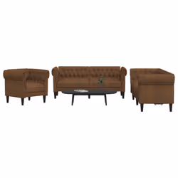 VidaXL 3209199 set di mobili per soggiorno Marrone - Vista aggiuntiva 2