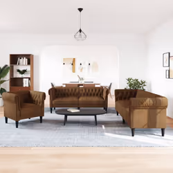 VidaXL 3209199 set di mobili per soggiorno Marrone - Vista aggiuntiva 3