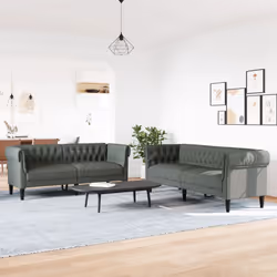VidaXL 3209201 set di mobili per soggiorno Grigio