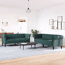 VidaXL 3209204 set di mobili per soggiorno Verde - Vista aggiuntiva 3