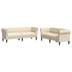 VidaXL 3209207 set di mobili per soggiorno Crema
