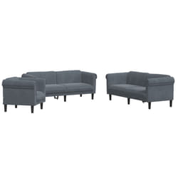 VidaXL 3209210 set di mobili per soggiorno Grigio