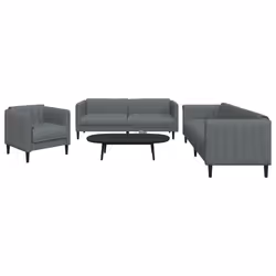 VidaXL 3209230 set di mobili per soggiorno Grigio