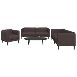 VidaXL 3209232 set di mobili per soggiorno Marrone scuro Legno compensato, Legno