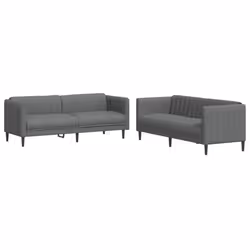 VidaXL 3209239, Grigio, Schiuma, Poliestere, Polywood, Legno, 3 seduta(e), 193 cm, 76,5 cm