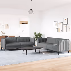 VidaXL 3209239 set di mobili per soggiorno Grigio