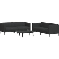 VidaXL 3209240 set di mobili per soggiorno Nero