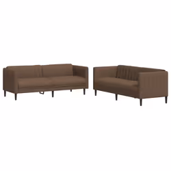 Set di Divani 2 pz Marrone in Tessutocod mxl 115714 - Vista aggiuntiva 2