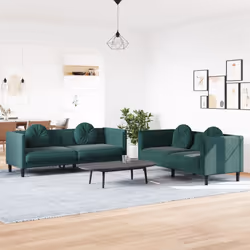 VidaXL 3209249 set di mobili per soggiorno Verde - Vista aggiuntiva 2