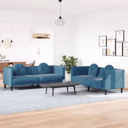 VidaXL 3209255 set di mobili per soggiorno Blu