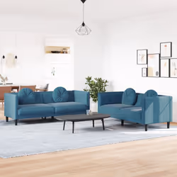 VidaXL 3209265 set di mobili per soggiorno Blu