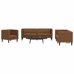VidaXL 3209273 set di mobili per soggiorno Marrone Legno compensato, Legno - Vista aggiuntiva 2