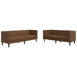 VidaXL 3209276 set di mobili per soggiorno Marrone Legno compensato, Legno
