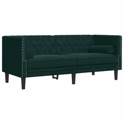 VidaXL 3209283 set di mobili per soggiorno Verde scuro Legno compensato, Legno - Vista aggiuntiva 5