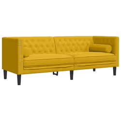 VidaXL 3209287 set di mobili per soggiorno Giallo Legno compensato, Legno - Vista aggiuntiva 4