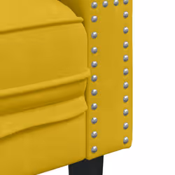 VidaXL 3209287 set di mobili per soggiorno Giallo Legno compensato, Legno - Vista aggiuntiva 6
