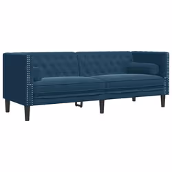 VidaXL 3209289 set di mobili per soggiorno Blu Legno compensato, Legno - Vista aggiuntiva 4