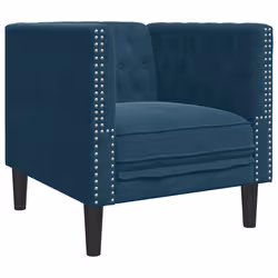 VidaXL 3209289 set di mobili per soggiorno Blu Legno compensato, Legno - Vista aggiuntiva 6