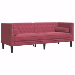 VidaXL 3209295 set di mobili per soggiorno Bordeaux Legno compensato, Legno - Vista aggiuntiva 4