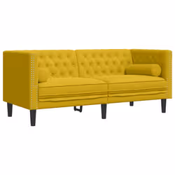 VidaXL 3209297 set di mobili per soggiorno Giallo Legno compensato, Legno - Vista aggiuntiva 5