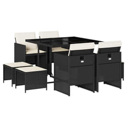 VidaXL 3210597 set mobili da esterno Crema, Bianco