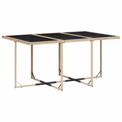 Set Pranzo da Giardino 11 pz con Cuscini Beige Misto Polyrattancod mxl 111194 - Vista aggiuntiva 3