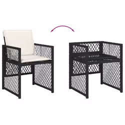 VidaXL 3210778 set mobili da esterno Crema, Bianco - Vista aggiuntiva 7