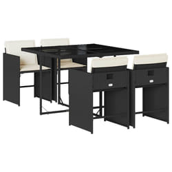 VidaXL 3211084 set mobili da esterno Crema, Bianco
