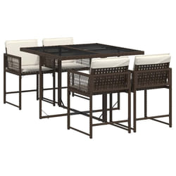 VidaXL 3211437 set mobili da esterno Crema, Bianco