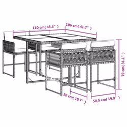 VidaXL 3211438 set mobili da esterno - Vista aggiuntiva 4