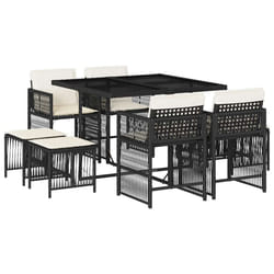 VidaXL 3211677 set mobili da esterno Crema, Bianco