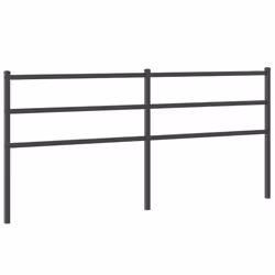 Testiera in Metallo Nero 180 cmcod mxl 86589 - Vista aggiuntiva 2