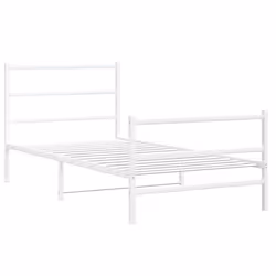 Giroletto con Testiera e Pediera Metallo Bianco 107x203 cmcod mxl 110489 - Vista aggiuntiva 3