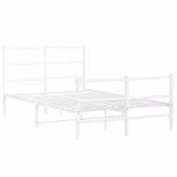 Giroletto con Testiera e Pediera Metallo Bianco 120x190 cmcod mxl 86528 - Vista aggiuntiva 3