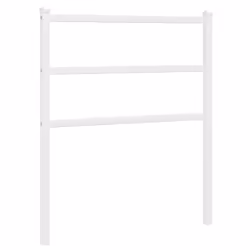 VidaXL 355440, Bianco, Acciaio, 75 cm, 800 mm, 90 cm, 30 mm