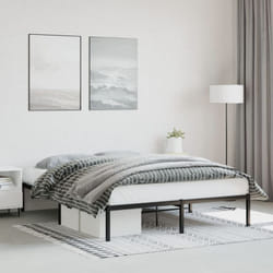 Giroletto in Metallo Nero 160x200 cm Vidaxl 73778