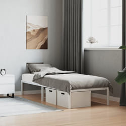 Giroletto in Metallo Bianco 75x190 cm Vidaxl 14335