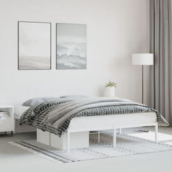 Giroletto in Metallo Bianco 160x200 cm Vidaxl 95700