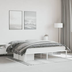 Giroletto Metallo Bianco 180x200 cm vidaXL83126