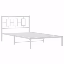 Giroletto con Testiera Metallo Bianco 107x203 cmcod mxl 87867 - Vista aggiuntiva 3