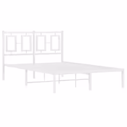 Giroletto con Testiera Metallo Bianco 120x190 cmcod mxl 111866 - Vista aggiuntiva 3
